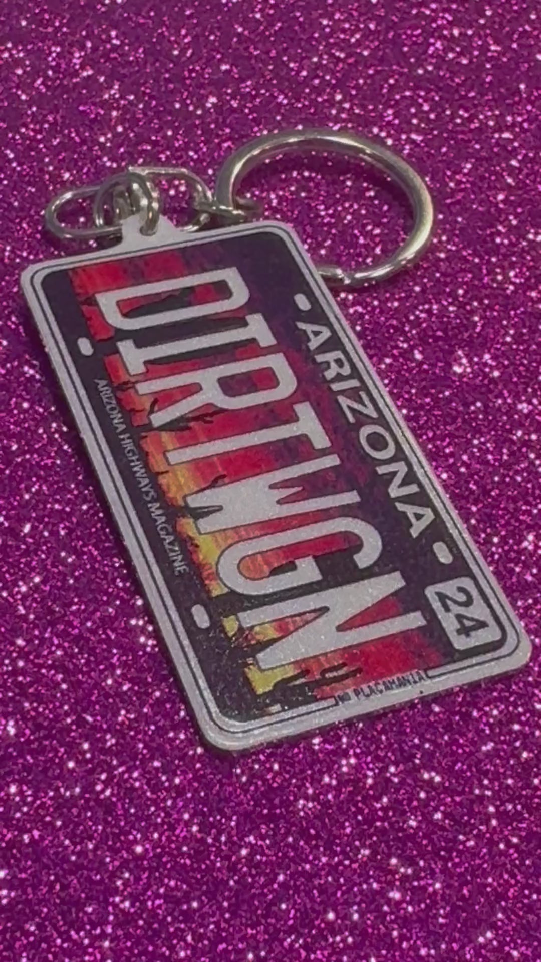 Arizona License Plate Custom Keychain