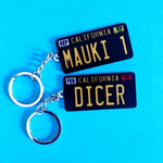 California License Plate Custom Keychain