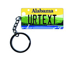 Alabama License Plate Custom Keychain