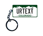 Colorado License Plate Custom Keychain