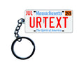 Massachusetts License Plate Custom Keychain