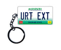 Missouri License Plate Custom Keychain