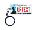 Oklahoma License Plate Custom Keychain