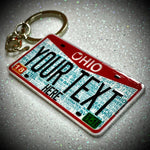 Ohio License Plate Custom Keychain