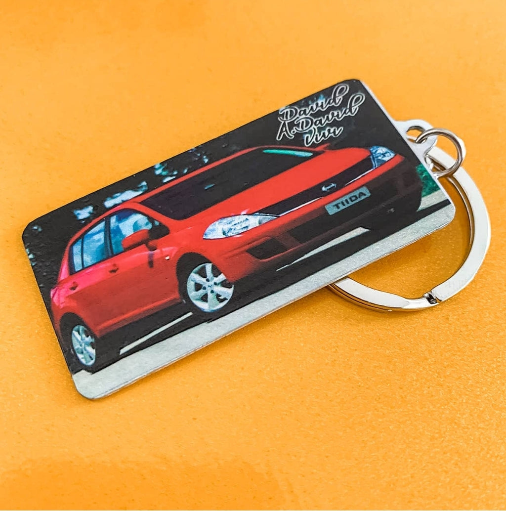 Custom US License Plate Keychain