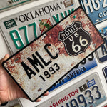 Custom US Aluminium Embossed Vanity License Plate