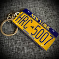 New York License Plate Custom Keychain