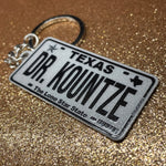 Texas License Plate Custom Keychain