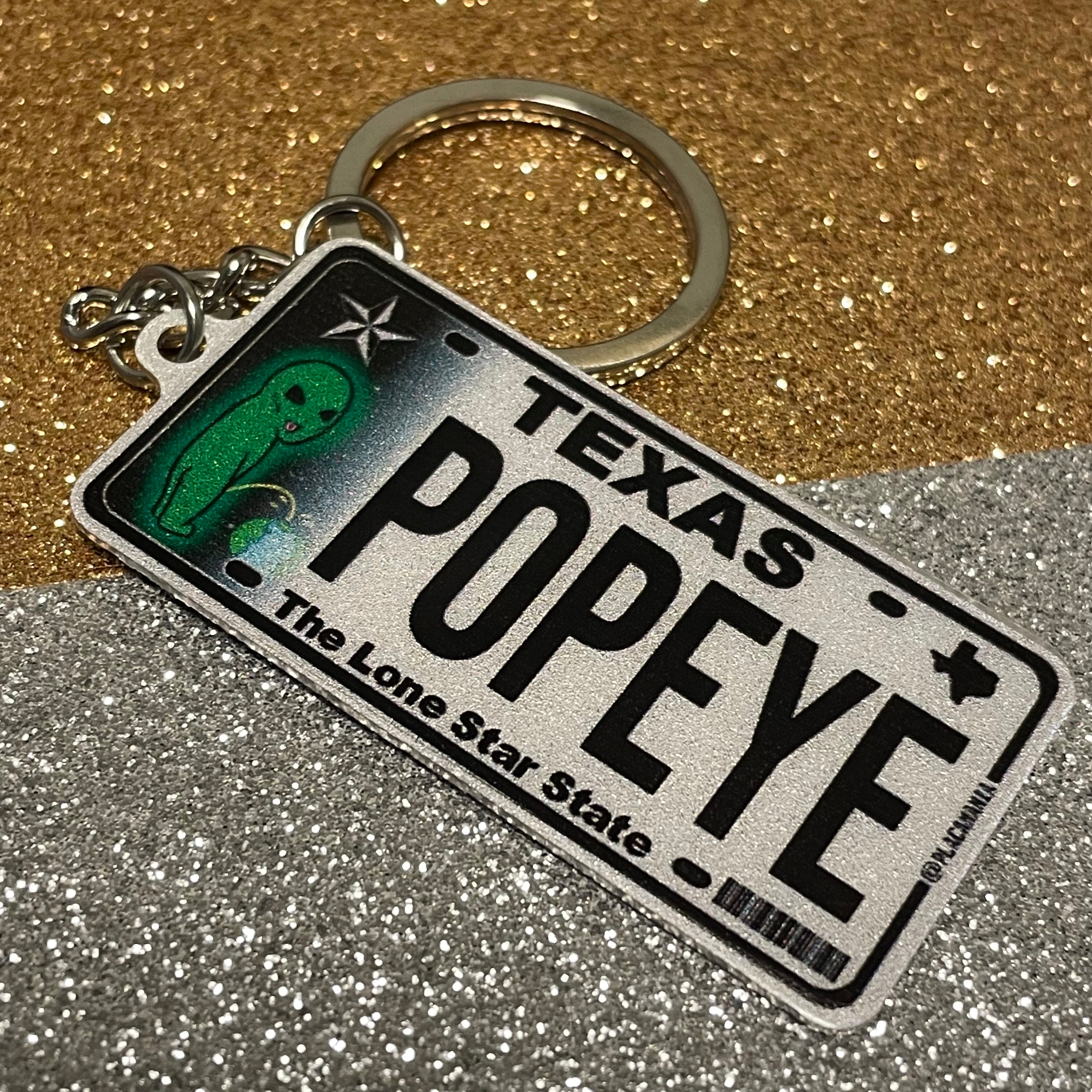 Custom US License Plate Keychain