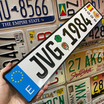 Custom European Aluminium Embossed Vanity License Plate