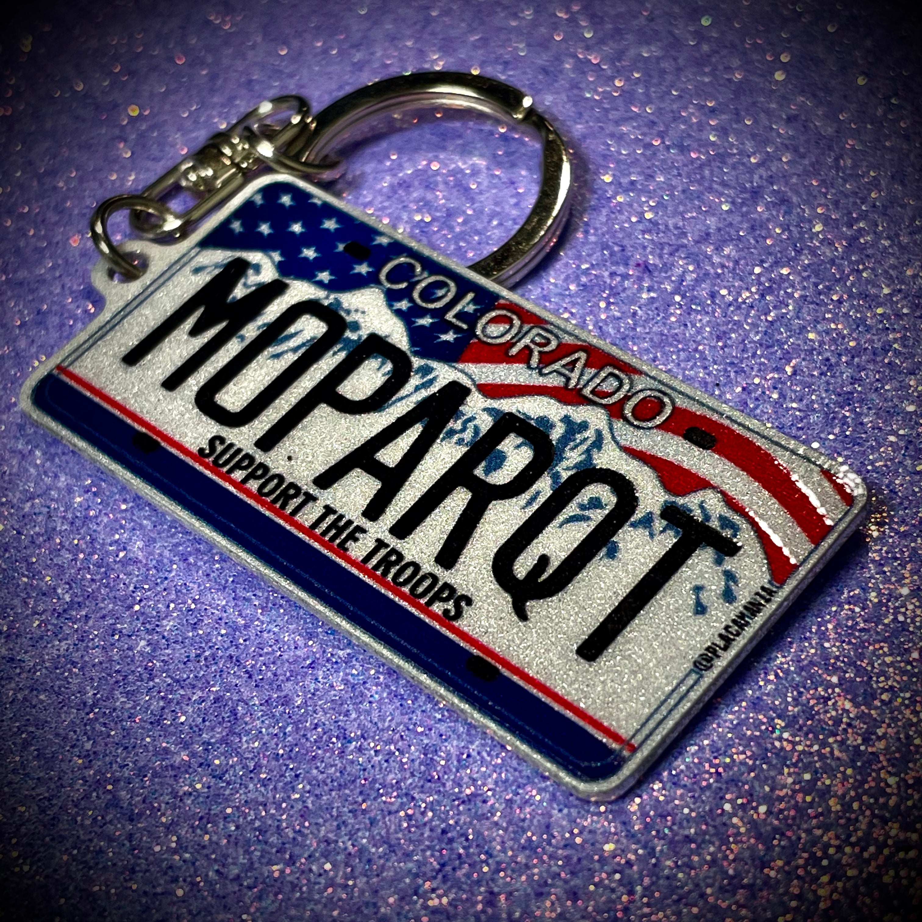 Create your own US License Plate Keychain
