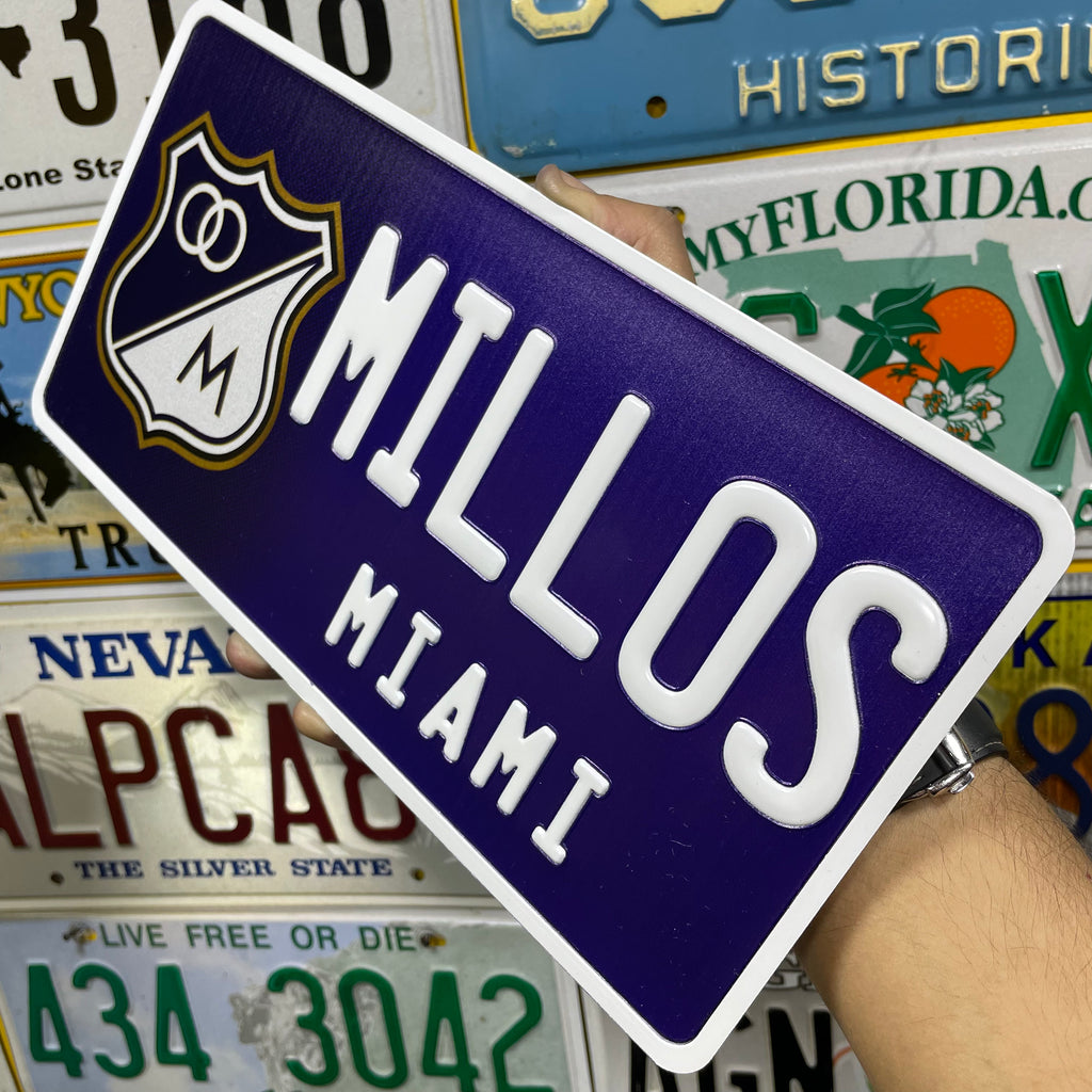 Custom US Aluminium Embossed Vanity License Plate