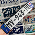 Custom European Aluminium Embossed Vanity License Plate