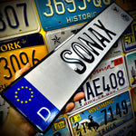 Custom European Aluminium Embossed Vanity License Plate