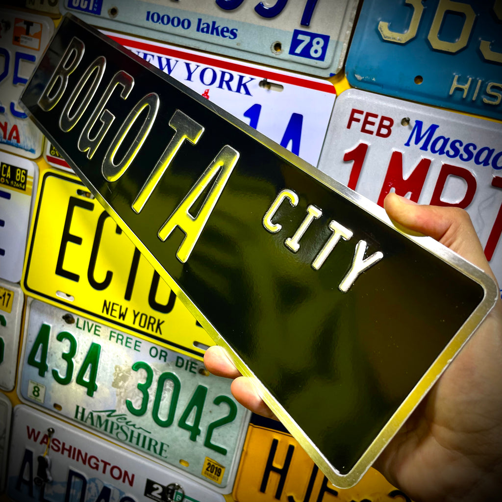 Custom European Aluminium Embossed Vanity License Plate