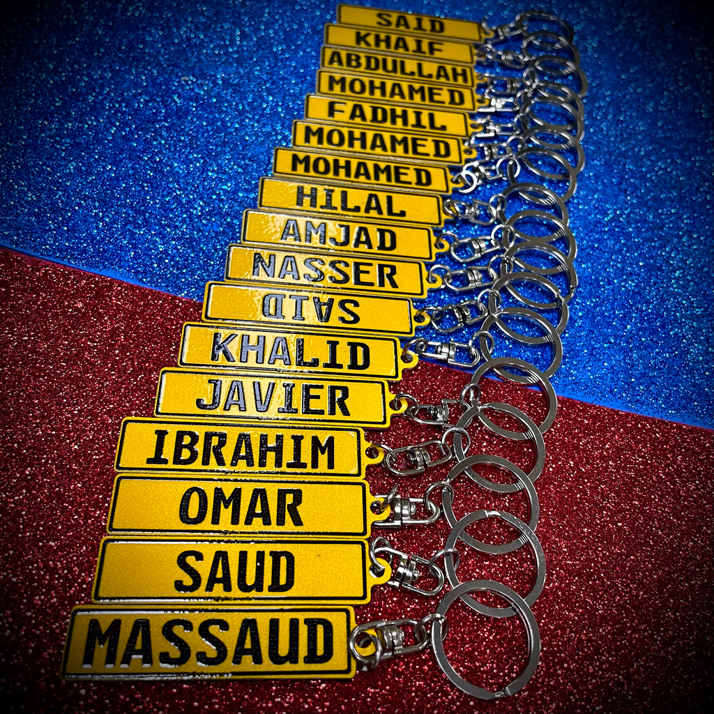 France Euro Plate Keychain