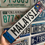 Custom European Aluminium Embossed Vanity License Plate