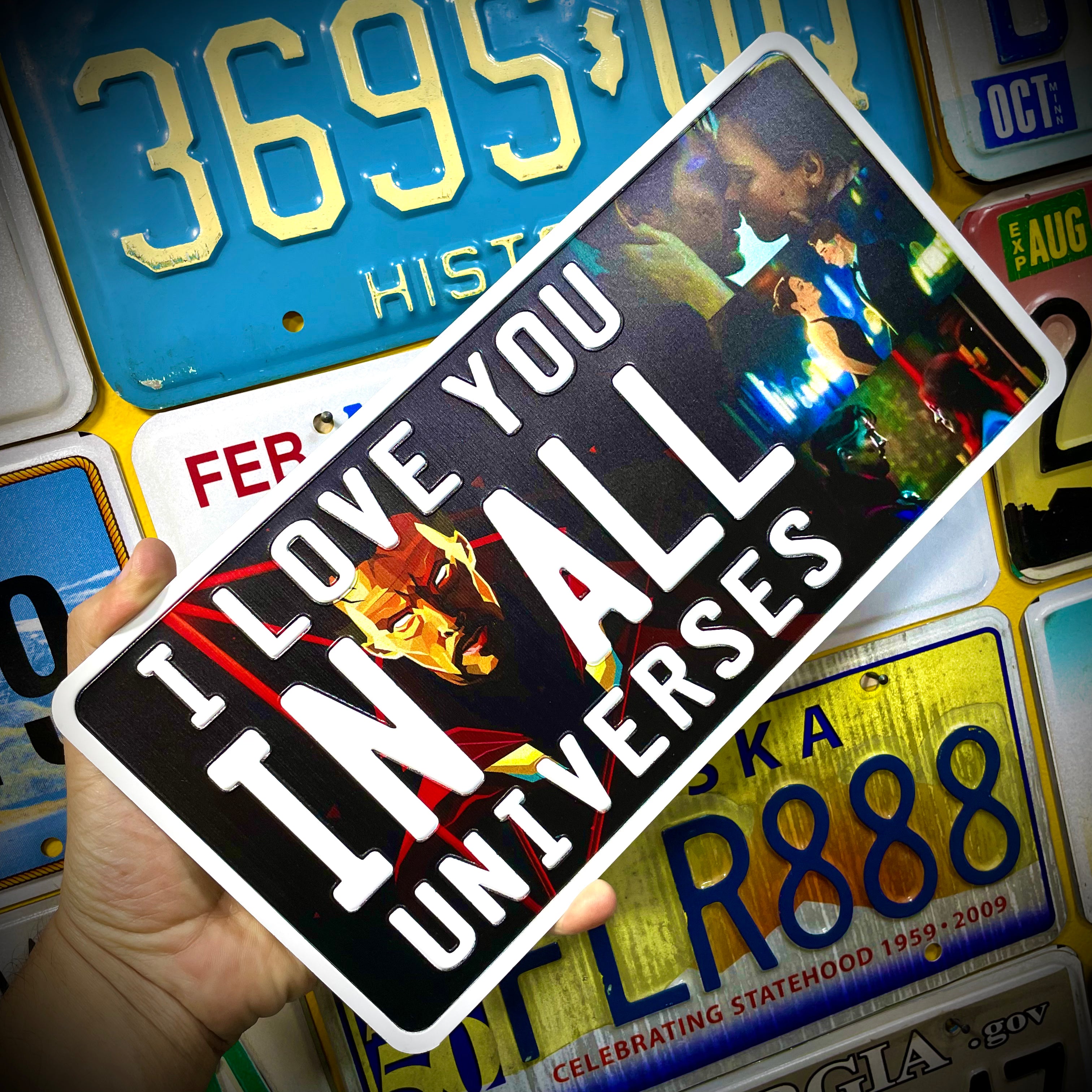 Custom US Aluminium Embossed Vanity License Plate