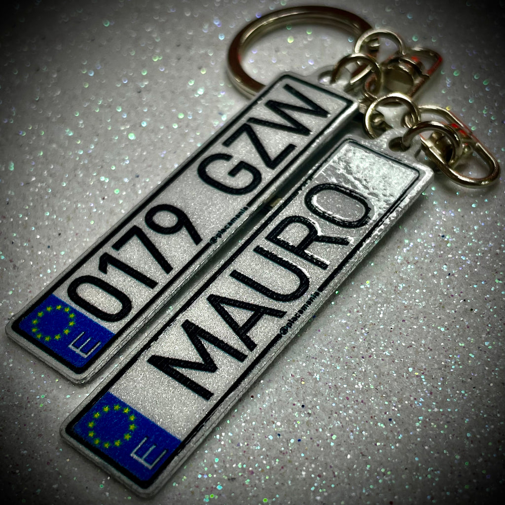 European Keychain European style Personalized Keychain – Placamania