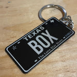 Texas License Plate Custom Keychain