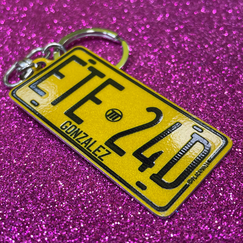 Italy Euro Plate Keychain