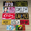Custom Plastic Bike's License Plate