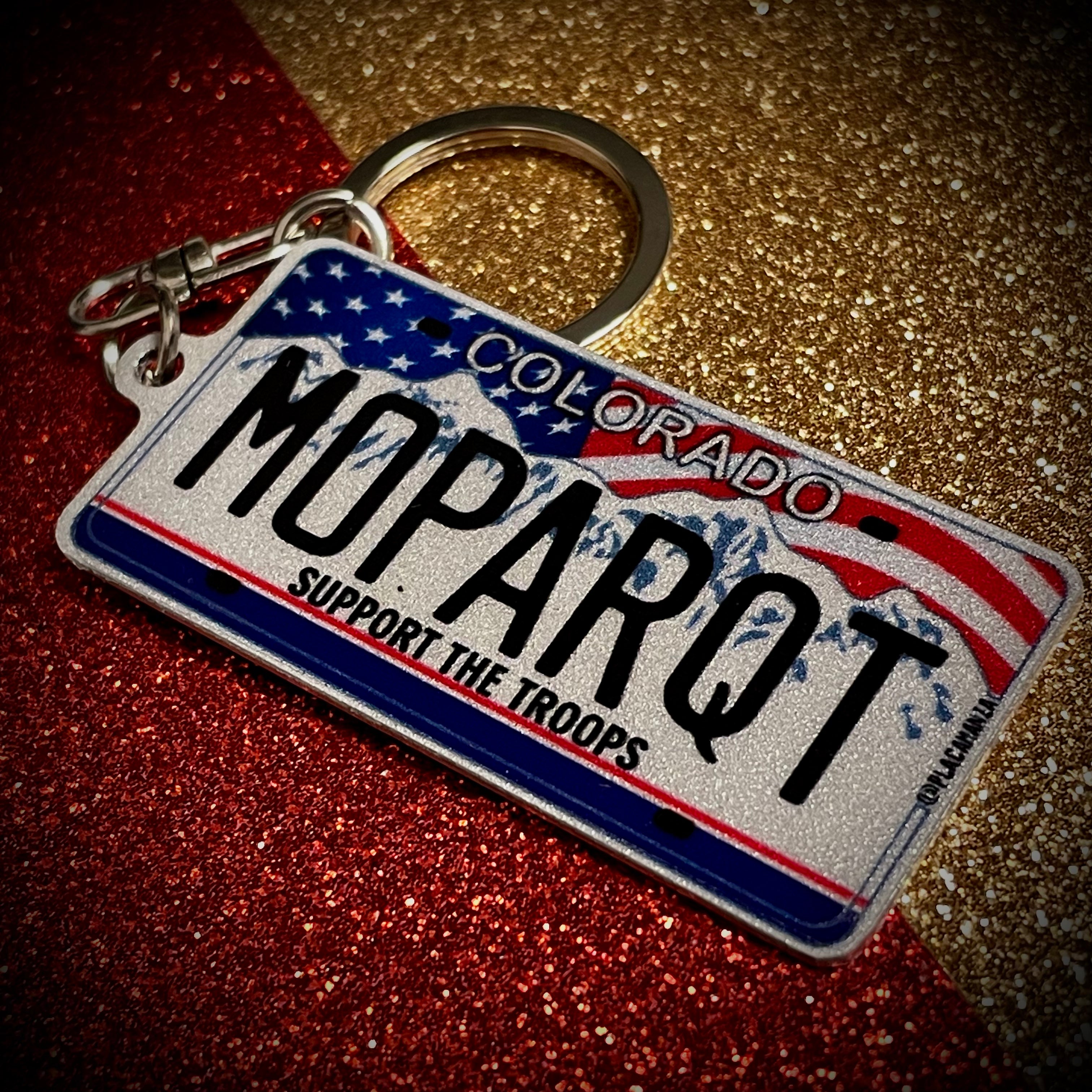 Colorado License Plate Custom Keychain