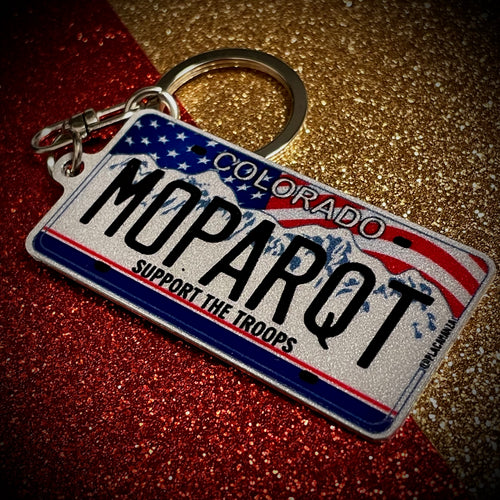 Colorado License Plate Custom Keychain