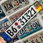 Custom European Aluminium Embossed Vanity License Plate