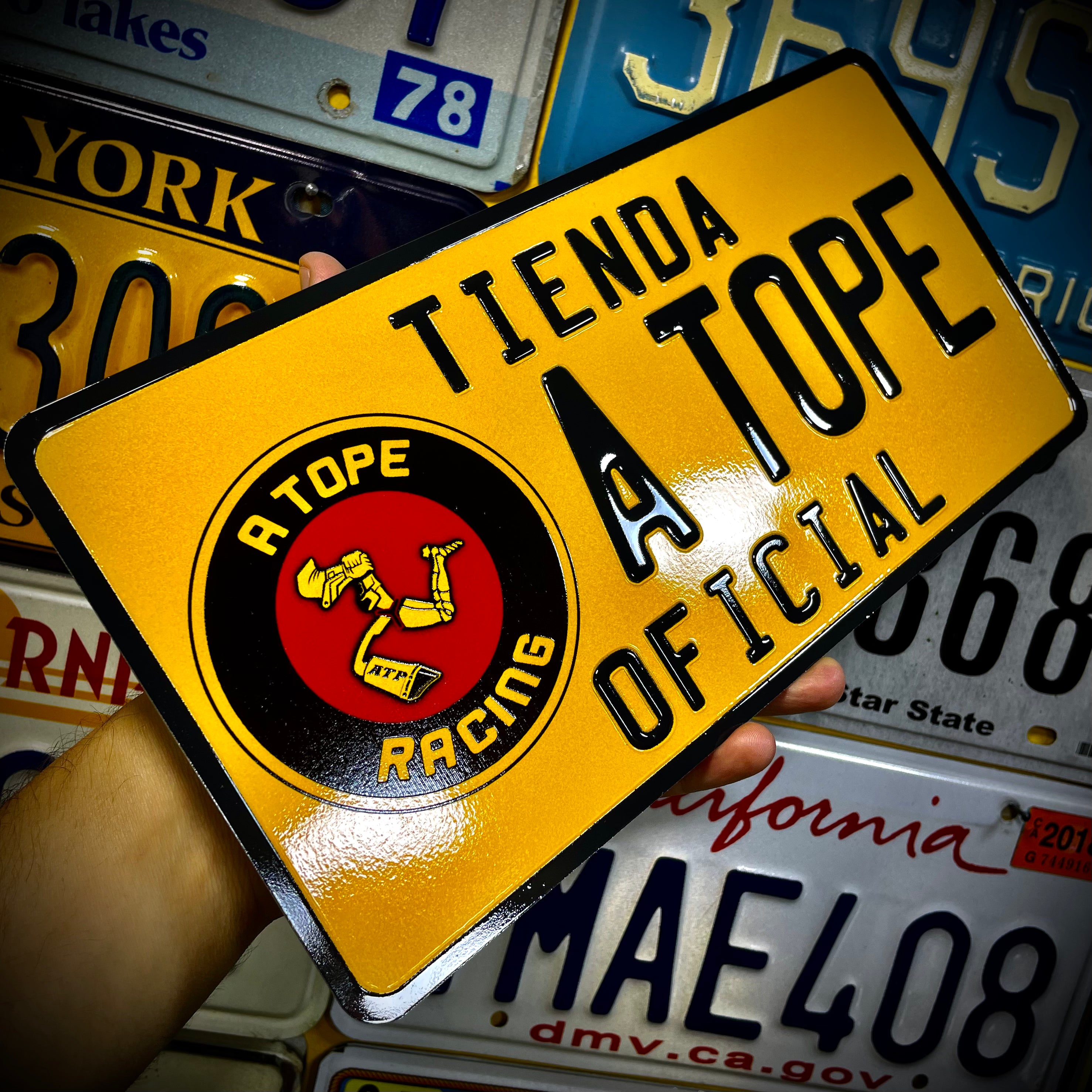 Custom US Aluminium Embossed Vanity License Plate