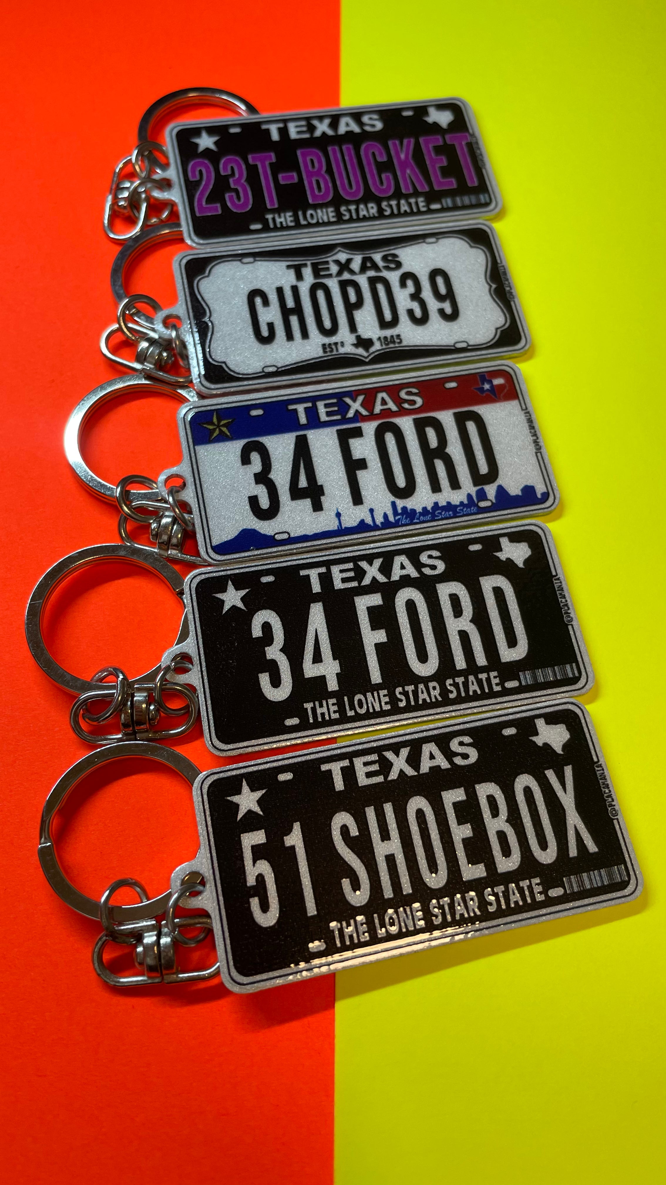 Personalised Metal Double Sided Registration Number Plate Keyring - Foto 6