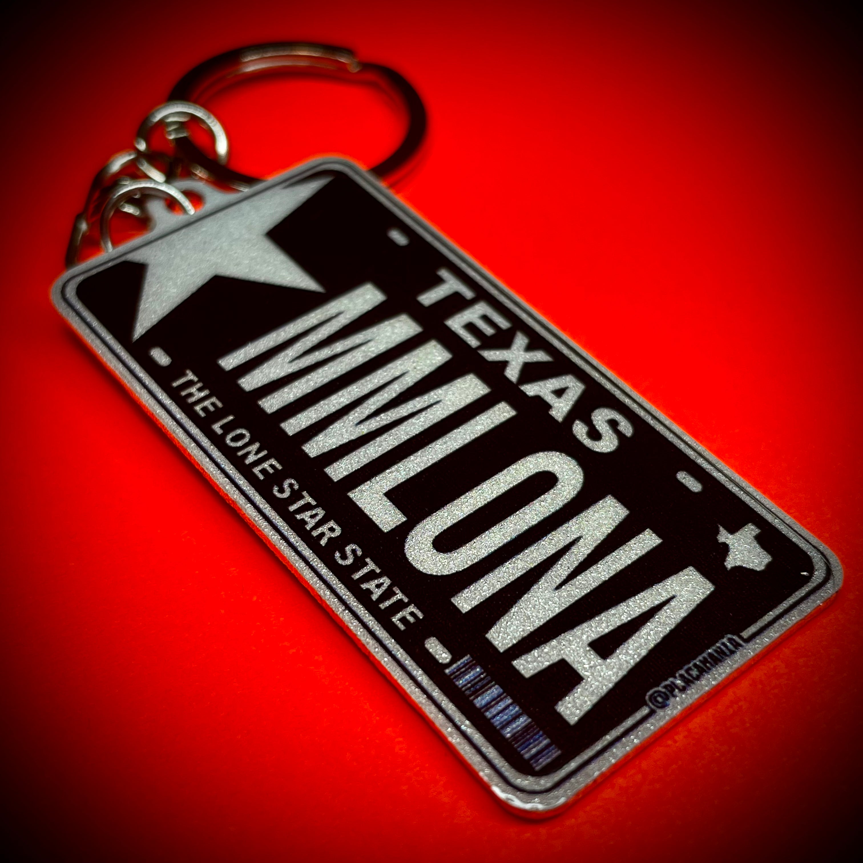 Texas Racing Keychain Texas License Plate Custom Keychain – Placamania