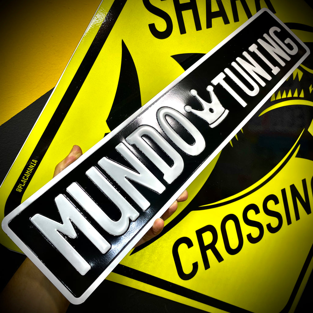 Custom European Aluminium Embossed Vanity License Plate