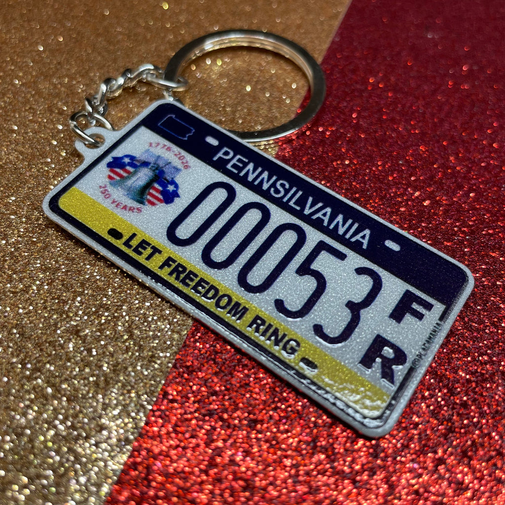 Create your own US License Plate Keychain