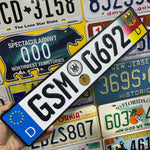 Custom European Aluminium Embossed Vanity License Plate