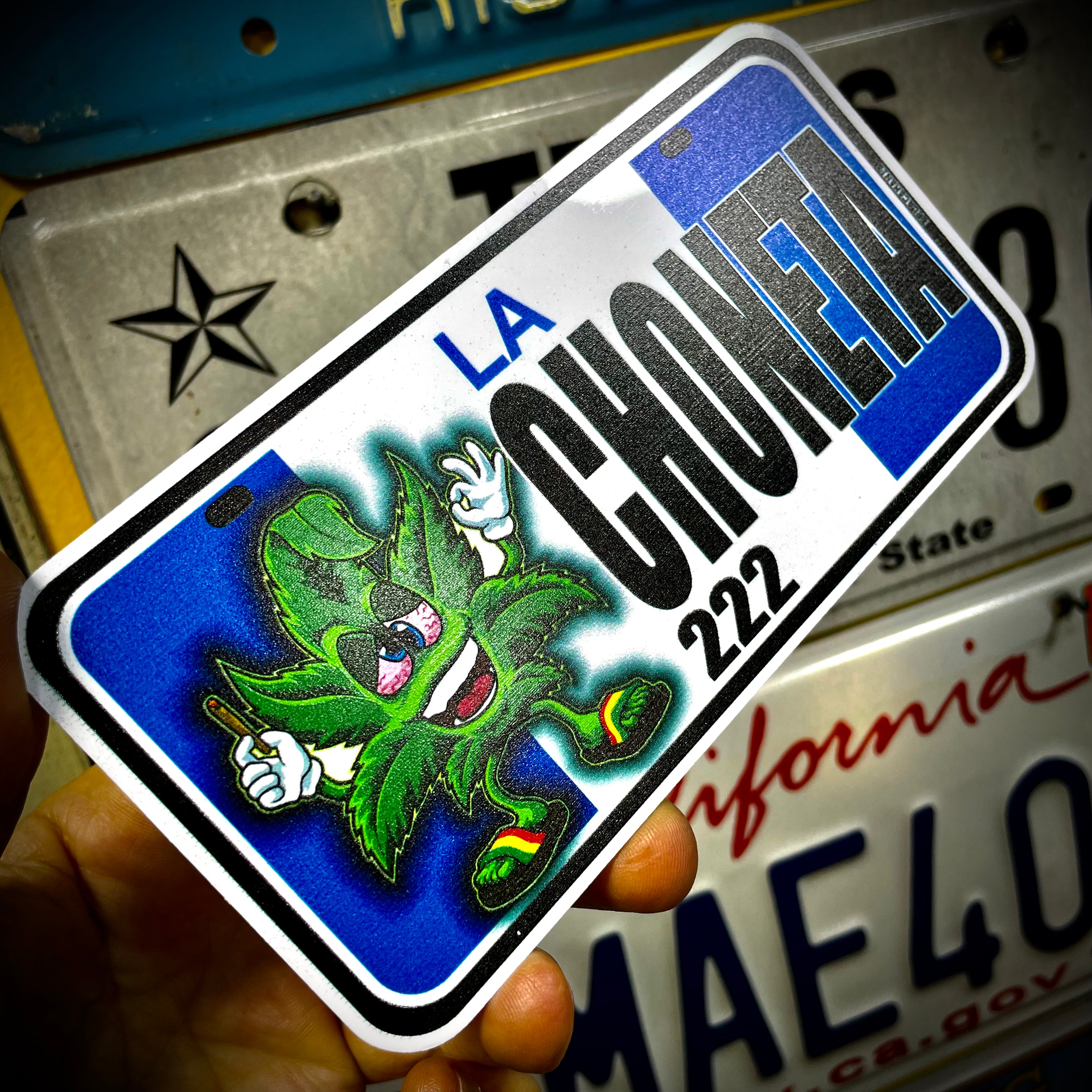 Custom Plastic Bike's License Plate