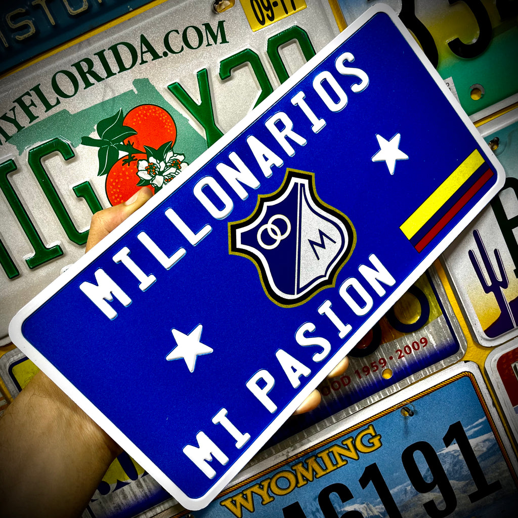 Custom US Aluminium Embossed Vanity License Plate