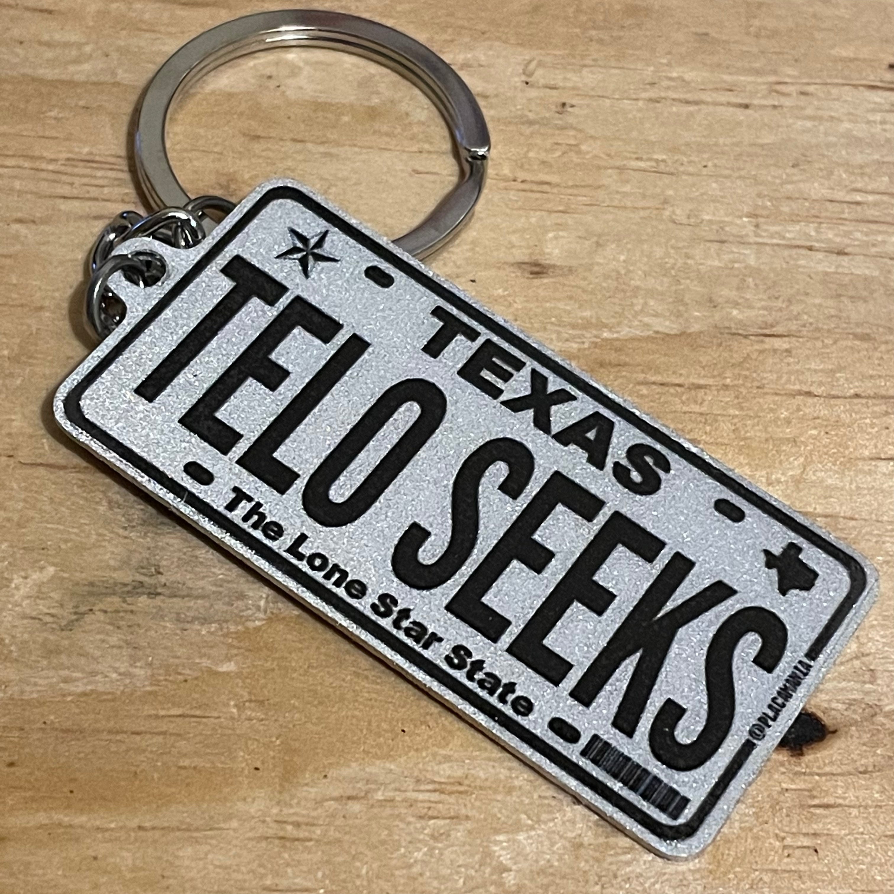 Texas Racing Keychain Texas License Plate Custom Keychain – Placamania