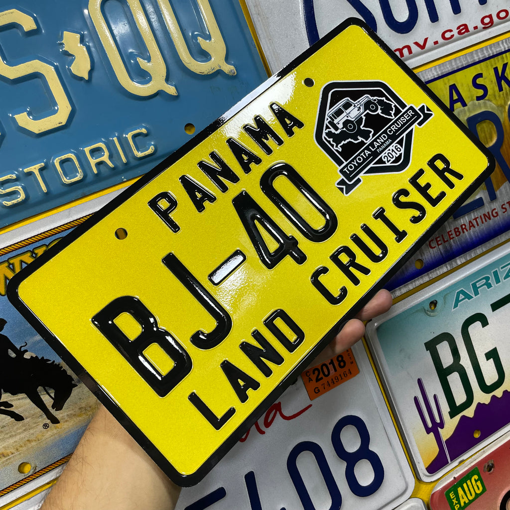 Custom US Aluminium Embossed Vanity License Plate