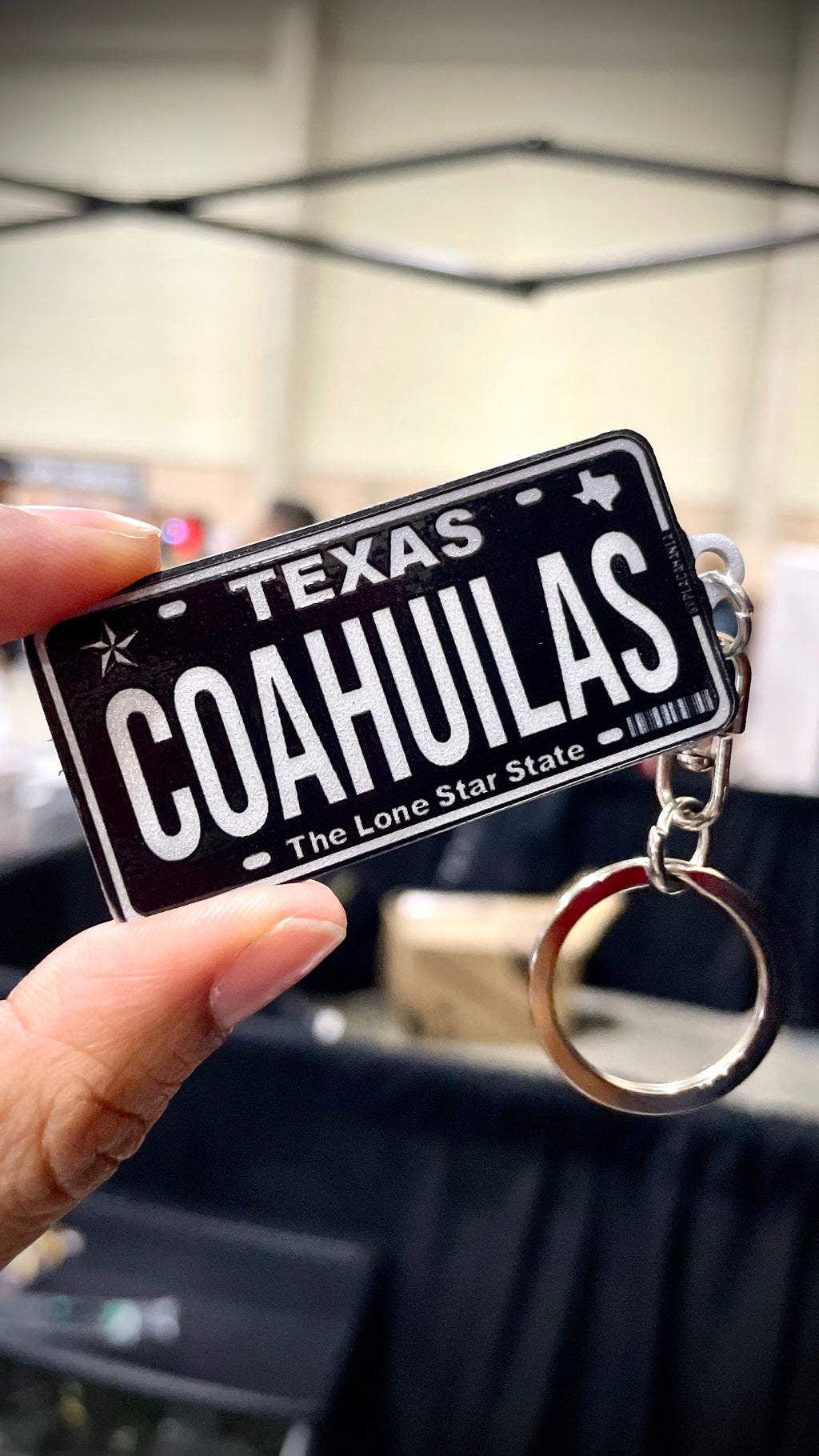 Custom US License Plate Keychain