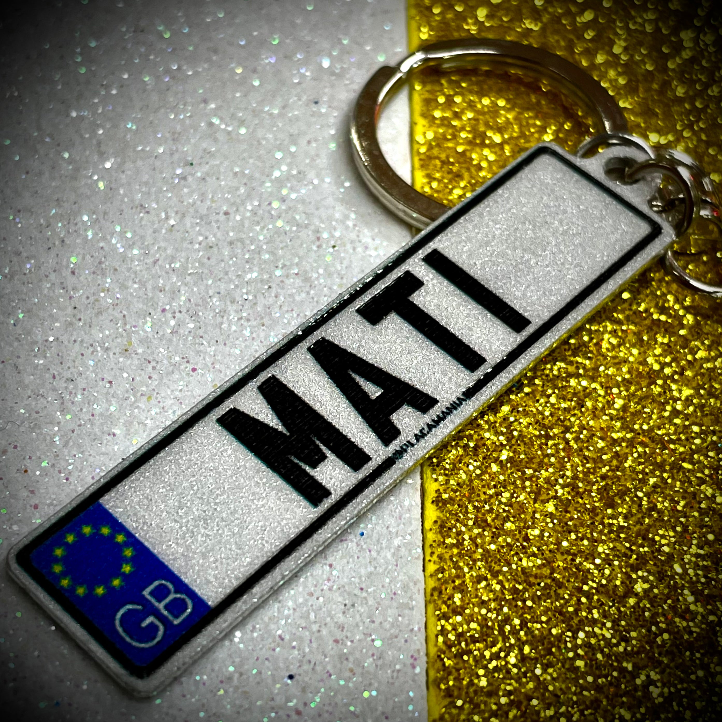 European Keychain European style Personalized Keychain – Placamania
