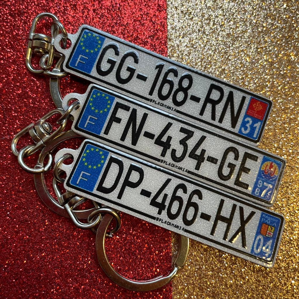 Czech Republic Euro Plate Keychain