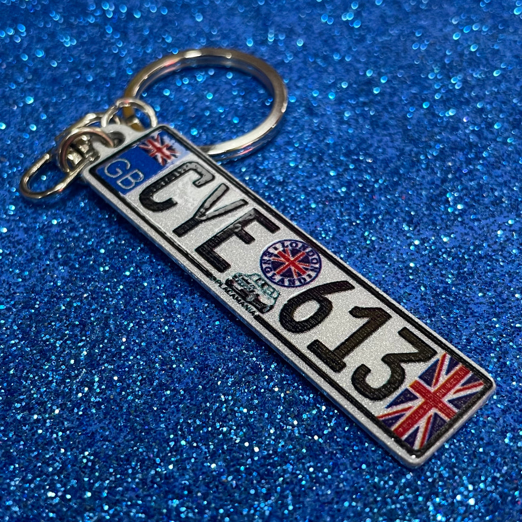 Great Britain Euro Plate Keychain