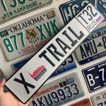 Custom European Aluminium Embossed Vanity License Plate