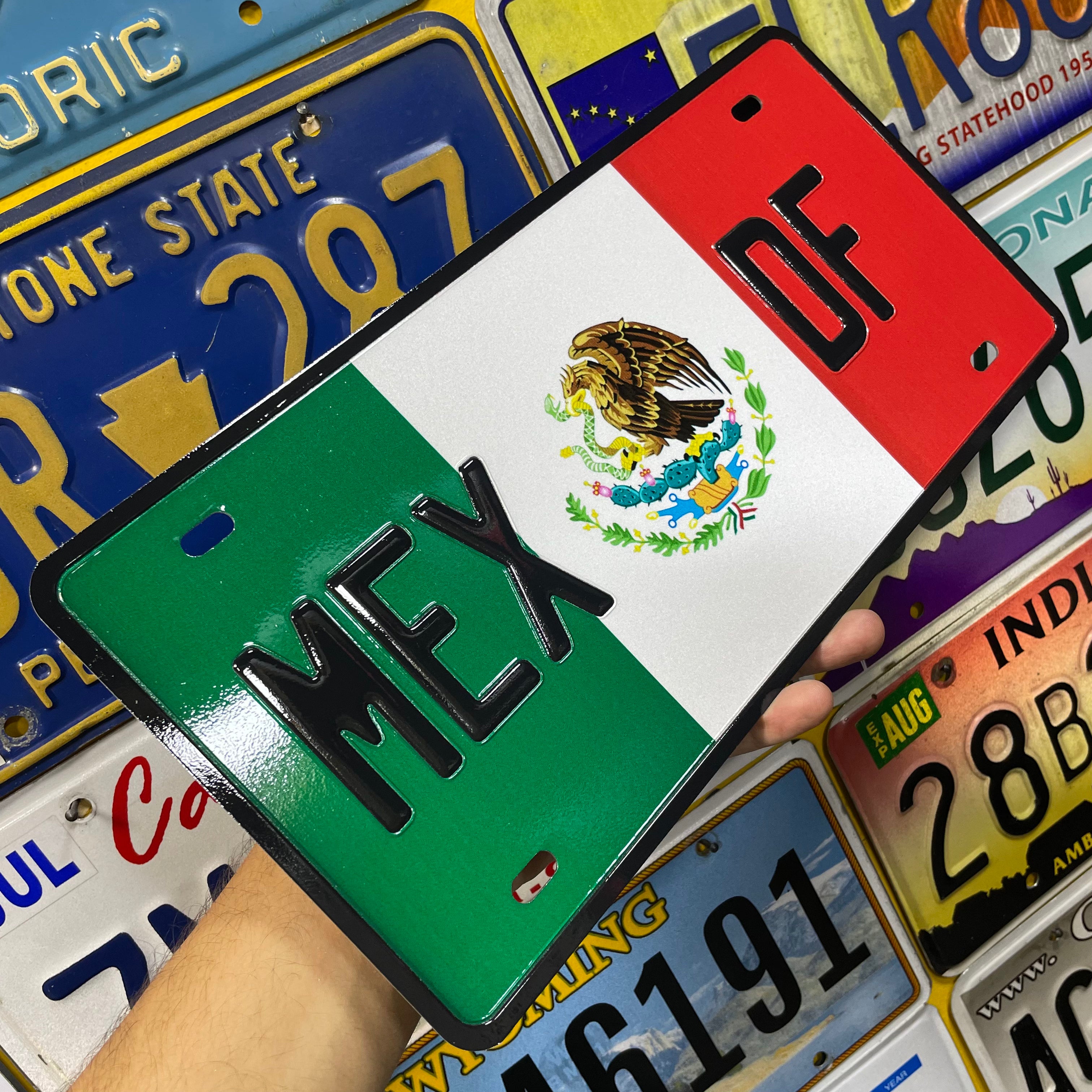 Custom US Aluminium Embossed Vanity License Plate