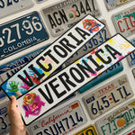 Custom European Aluminium Embossed Vanity License Plate