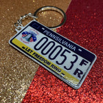Pennsylvania License Plate Custom Keychain