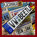 Custom European Aluminium Embossed Vanity License Plate