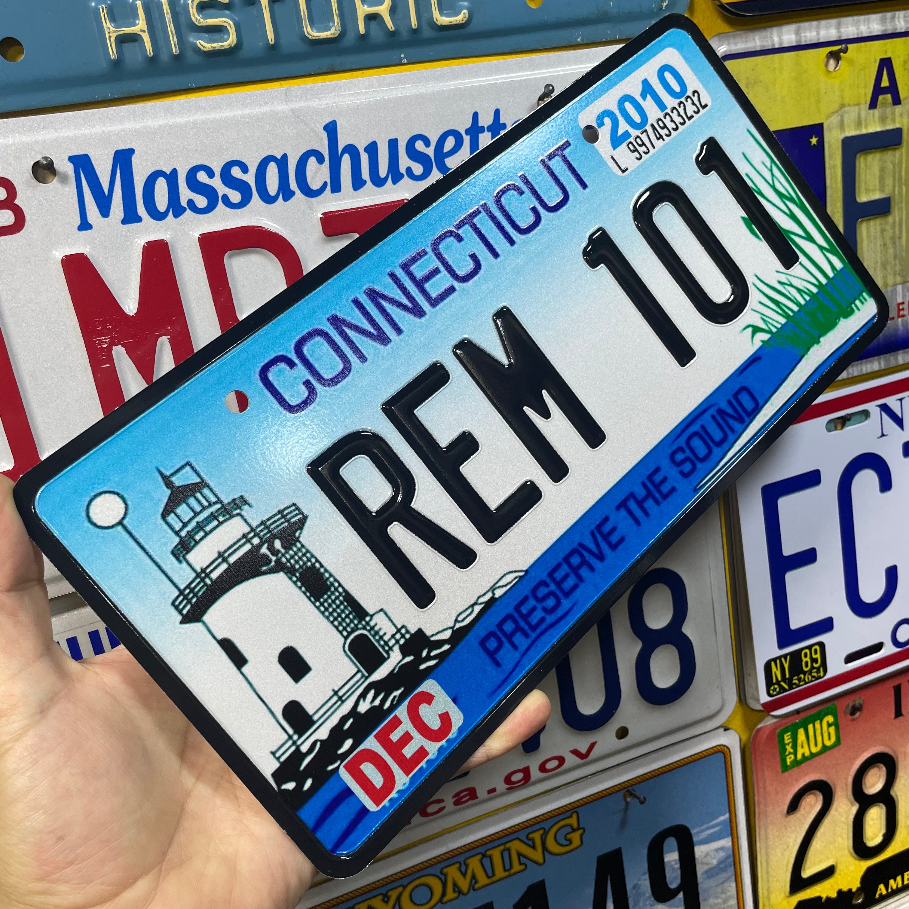 Custom US Aluminium Embossed Vanity License Plate