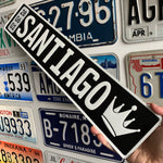 Custom European Aluminium Embossed Vanity License Plate